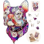 Puzzle en bois - engelhart - chien a3 - 213 pi�ces - formes uniques - boite cadeau