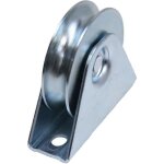 60mm roue  gorge ronde dans le support fixe roue a gorge pour portail