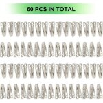 60pcs pinces � linge en acier inoxydable coupe - vent et antirouillepinces � linge inox �pingles � linge ...