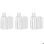 60x verre � vin en plastique transparent recyclable - gobelet � vin incassable - gobelets jetables et ...