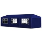 614fr * bleu mode tente de rception pavillon de jardin tonnelle barnum 3x9 m bleu