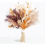 64 pi�ces bouquet fleurs s�ch�es avec herbe pampa kit diy pour vase chambre mariage boho .