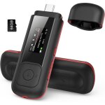64go lecteur mp3 portable usb type c 2 en 1 cl� usb mp3 avec �cran led mini baladeur musique avec radio ...
