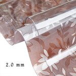 65 * 130cm - 2 mm nappe pvc toile cir�e rectangulaire cosmos tablecloth crystal antid�rapant en plastique ...