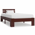 6876luxe structure de lit adulte pour 1 - 2 personnes cadre de lit sommier  lattes dcor chambre marron ...