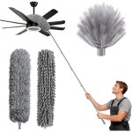 6m plumeau telescopique avec manche dextension de 06 � 49 m toile daraign�e et brosse dangle pour nettoyage ...