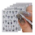 6pcs 3d papillons nail art stickers autocollants autoadhsif stickers ongles nail art