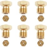 6pcs gicleur gaz butane universels [1x05 2x07 2x087 1x102]jeu de conversion pour gpl injecteur de gaz ...
