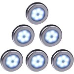 Lampe led sans fil - 6pcs - d�tecteur de mouvement - 25 lumens - int�rieur / ext�rieur