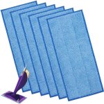 6pcs lingettes reutilisable pour swiffer wetjet wood lingette recharges bleu pour swiffer parquet wetjet ...
