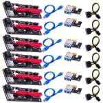 6pcs pci - e carte graphique câble riser card usb ver009s extender câble adaptateur pci - e 1x à 16x ... 6pcs pci - e carte graphique câble riser card usb ver009s extender câble adaptateur pci - e 1x à 16x ...