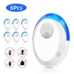 6pcs ?rpulsif ultrasons - vinmall repulsif moustique anti mouches electrique appareil rpulsif souris ...