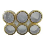 Rouleaux de ruban adhsif - cobye - 50m x 48mm - transparent - 6 pices - pp + acrylique