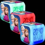 7 couleurs changer led digital réveil reine des neiges pour enfants cadeau noël 7 couleurs changer led digital réveil reine des neiges pour enfants cadeau noël