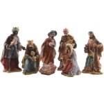 Santons - eminza - 7 petits santons - r�sine - mixte - dimensions vari�es