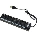 Hub usb - generique - 7 ports - interrupteurs individuels - indicateurs lumineux - usb 2. 0 Hub usb - generique - 7 ports - interrupteurs individuels - indicateurs lumineux - usb 2. 0