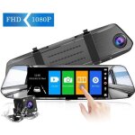 7 pouces lcd dashcam voiture r�troviseur �cran full hd 1080p cam�ra de voiture grand angle avec cam�ra ...