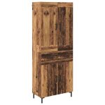 [7006892]enfilade meuble haut - buffet de salonmeuble de rangement avec tiroir 2 pcs bois ancien bois ...