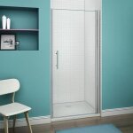 Porte de douche pivotante - marque - modèle - 70x195cm - anticalcaire - verre trempé 6mm Porte de douche pivotante - marque - modèle - 70x195cm - anticalcaire - verre trempé 6mm