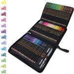 Crayons de couleur aquarelle - 72 couleurs - professionnels - bois - mixte - pour adultes et enfants
