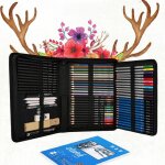 72 pices crayon de couleur professionnel crayons coloriage de dessin et croquis art set pour enfants ...