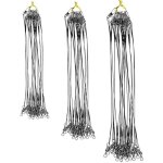 72pcs bas de lignemerillon en acier inoxydable pour ligne principale cacheempcher la ligne de morsure ...