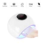 72w lampe uv / led machine sche ongles professionnel nail art schoirs gel vernis semi permanent ecran ...