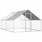 733deco - enclos poulailler - elgant cage 4  6 poules dextrieur 275 x 4 x 192 m acier galvanis bon275 ...
