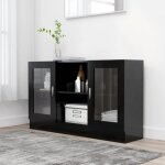 7380?sale chic armoire à vitrine noir 120x305x70 cm agglomérécommode buffet bas bahut meuble salon 7380?sale chic armoire à vitrine noir 120x305x70 cm agglomérécommode buffet bas bahut meuble salon