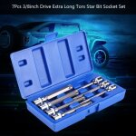 7pcs jeu de douilles torx �toile 3 - 8inch kit de douilles - dba