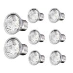 8 ampoule chauffante terrarium 4 pcs 50w + 4pcs 25w dimmable ampoule chauffante reptile ampoules chauffante ...