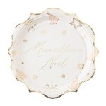 8 assiettes carton merveilleux noël 23cm blanc blanc 8 assiettes carton merveilleux noël 23cm blanc blanc