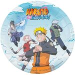 8 assiettes rondes 23cm en carton anniversaire manga: naruto shippuden ref / 12802 - na