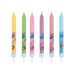 Bougies danniversaire - disney - lot de 8 - multicolore - 10 cm - pour enfant