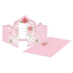 8 invitations et enveloppes en papier - princesse dun jour