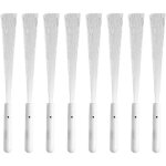 8 pcs b�tons lumineux baguettes � fibre optique baguettes � led clignotantes avec batterie blanc fun ...