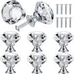 8 pcs bouton de porte de cristalpoign�es de diamantpoignee de meuble diamantpoign�e boutons d�coration ...