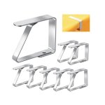 8 pcs pince nappe exterieur pince pour nappe de table inoxydable anti - glissant attache nappe r�glable ...