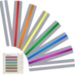 Rgle de lecture - non spcifi - 8 pices - couleurs varies - matriaux en pvc - pour enfants
