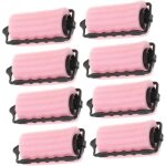 8 pi�ces rouleau � cheveux autoportant brosse � cheveux gros bigoudis en mousse pince � cheveux curls ...