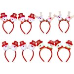 8 pi�ces serre - t�te de no�l lumineux bandeaux cheveux en forme de bonhomme de neige cerf led serre ...