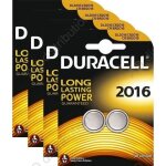 8 piles bouton cr2016 duracell 3v lithium