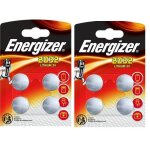 8 piles energizer cr2032 - 2 lot de 4 piles bouton au lithium 3 v