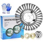 Tte brosse dsherbage - universelle - acier inoxydable - 200mm - multifonction - motoris