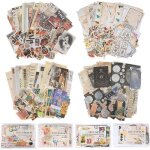 800 pièces autocollant scrapbooking vintage 4 ensemble papier craft vintage et autocollants washi paper ... 800 pièces autocollant scrapbooking vintage 4 ensemble papier craft vintage et autocollants washi paper ...