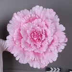 Fleur artificielle - rose - 80cm - soie - dcoration murale - mariage