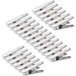80pcs pince a linge en acier inoxydable epingle a linge inox durables avec blanc doux gripper pad pour ...