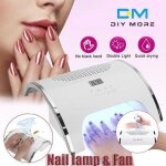 80w lampe uv s�che ongles + aspirateur pour onglesavec capteur automatique lcd ecran 4 minuteries s�chage ...