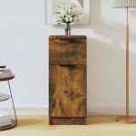 817000 vidaxl buffet chêne fumé 30x30x70 cm bois d'ingénierie 817000 vidaxl buffet chêne fumé 30x30x70 cm bois d'ingénierie