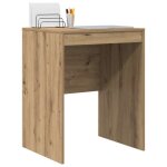 81922 bureau meublechicmarron table � �crire - 1 personne - ch�ne artisanal 60x50x76 cm?printemps / �t� ...